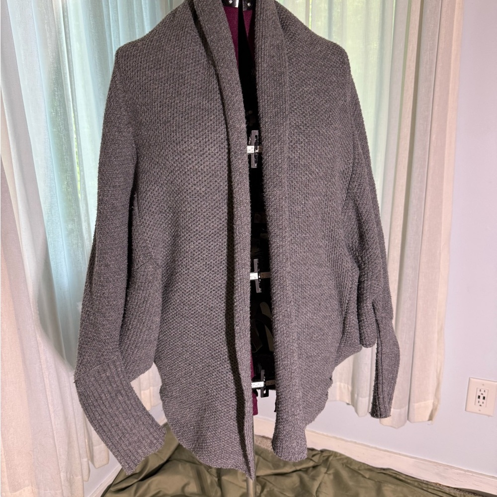 Cozy Gray Knit Cardigan